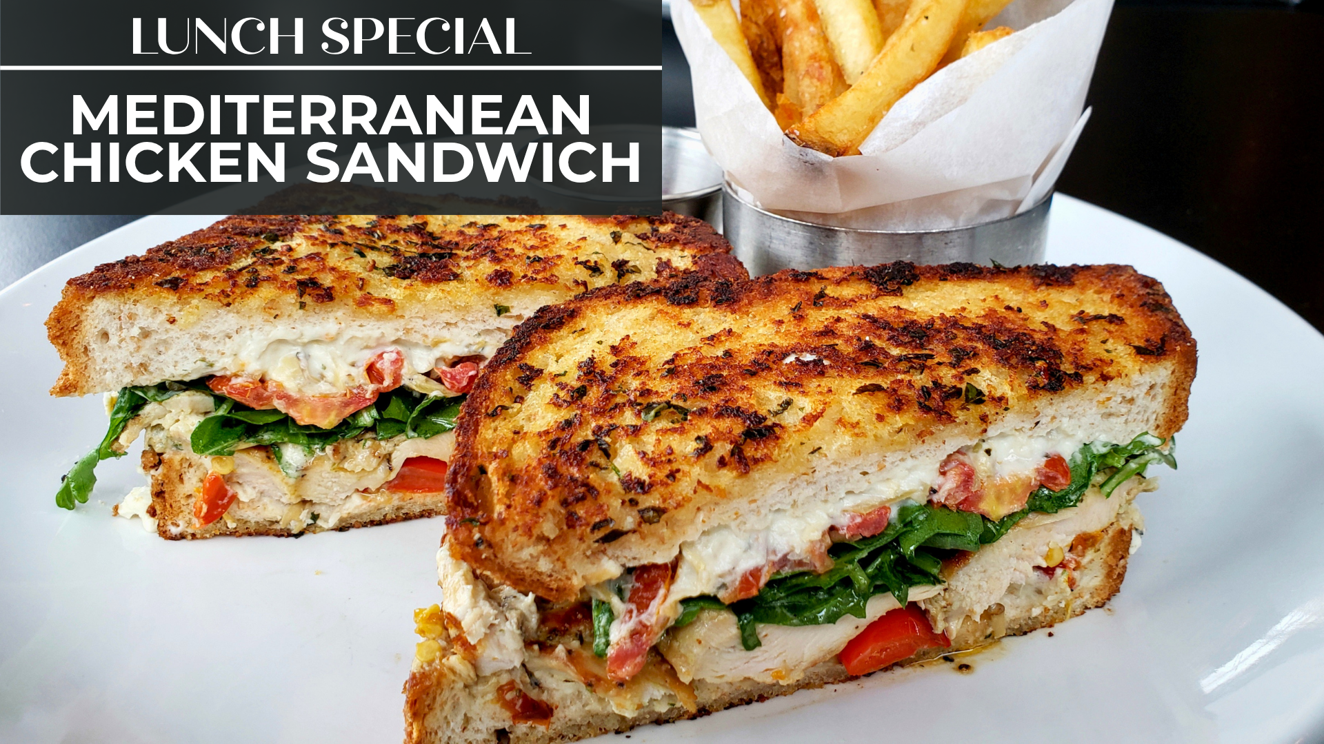 MEDITERRANEAN CHICKEN SANDWICH